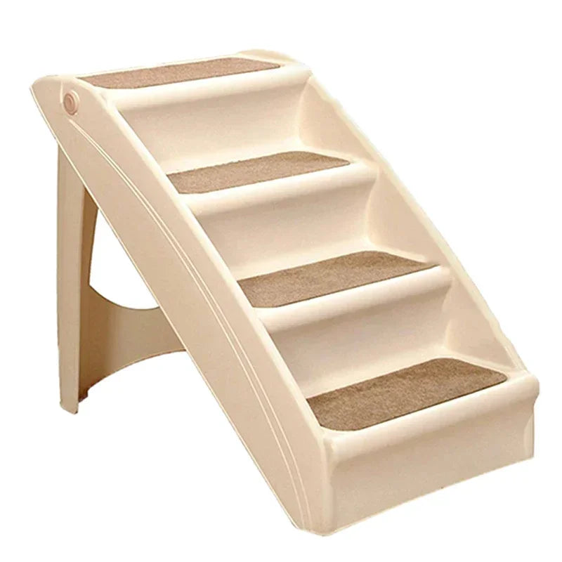 Folding Pet Stairs Steps, Teddy Small Dog Cat Ladder for Bed Sofa, Portable Pet Ladder for Small Animals