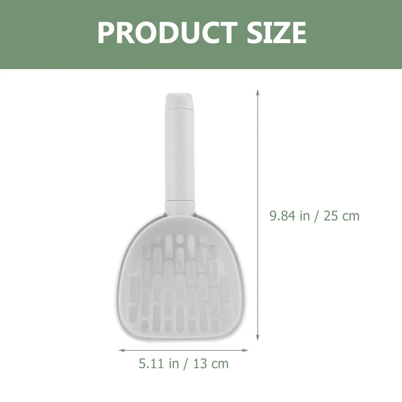 Multi-Function Cat Litter Scoop Large Capacity Plastic Cleaning Shovel Efficient Pet Feces Cleaning Kitten Dog Pooper Scooper