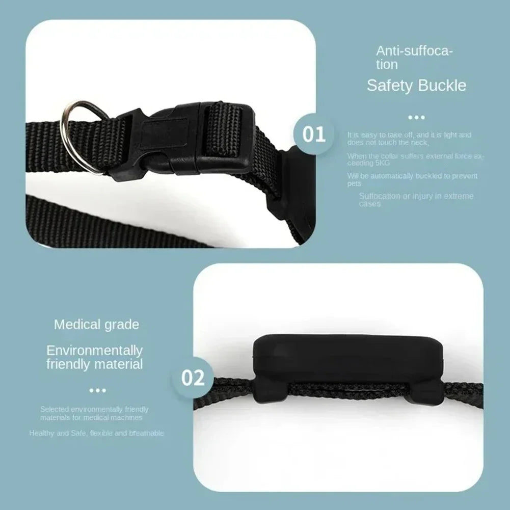 Pet GPS Tracker Cat Collar with Reflective Case Adjustable Protection Kitten Collar for Cats Dogs Puppy Locator Tracker Collar