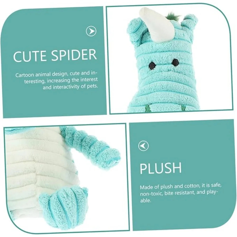 1pc Plush Squeaky Chew Dog Toy - Animal Shaped, Soft & Safe, for Small Dogs & Puppies, Essential Pet Play Toy