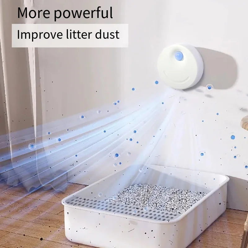 Smart Cat Odor Purifier For Cat Litter Box Deodorizer Pet Toilet Air Purifier Dog Cat Litter Deodorant gatos cats products