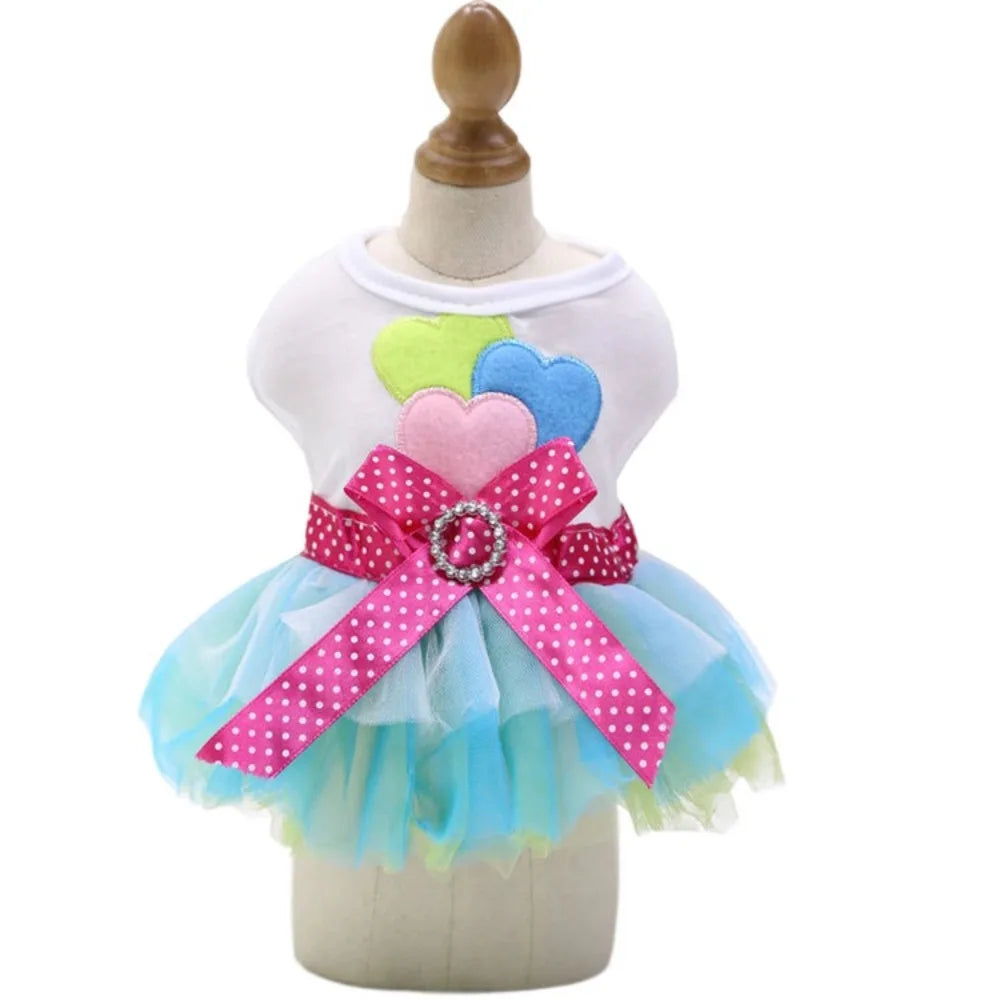 Creative Cartoon Pet Princess Dress Soft Cute Sweet Dog Skirt Breathable Pet Skirt Pet Clothes