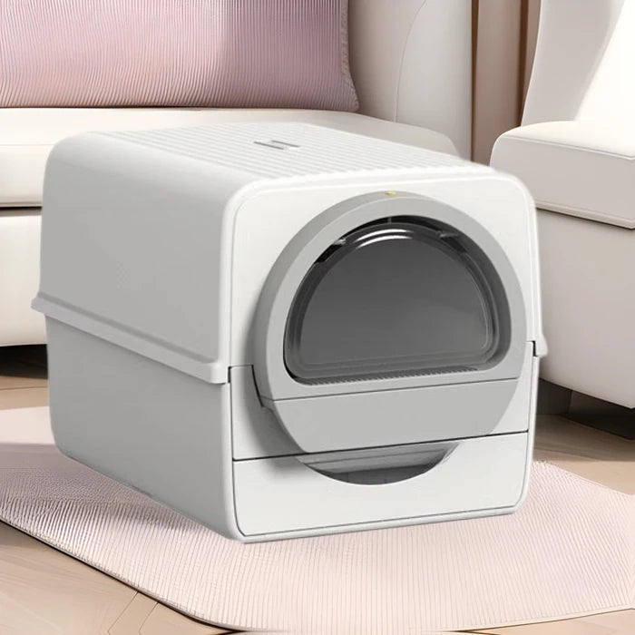 Fun Claw Easy To Clean Cat Litter Box Hand-pulled Shit Shoveling Fully Enclosed Cat Toilet Semi-automatic Cat Litter Box