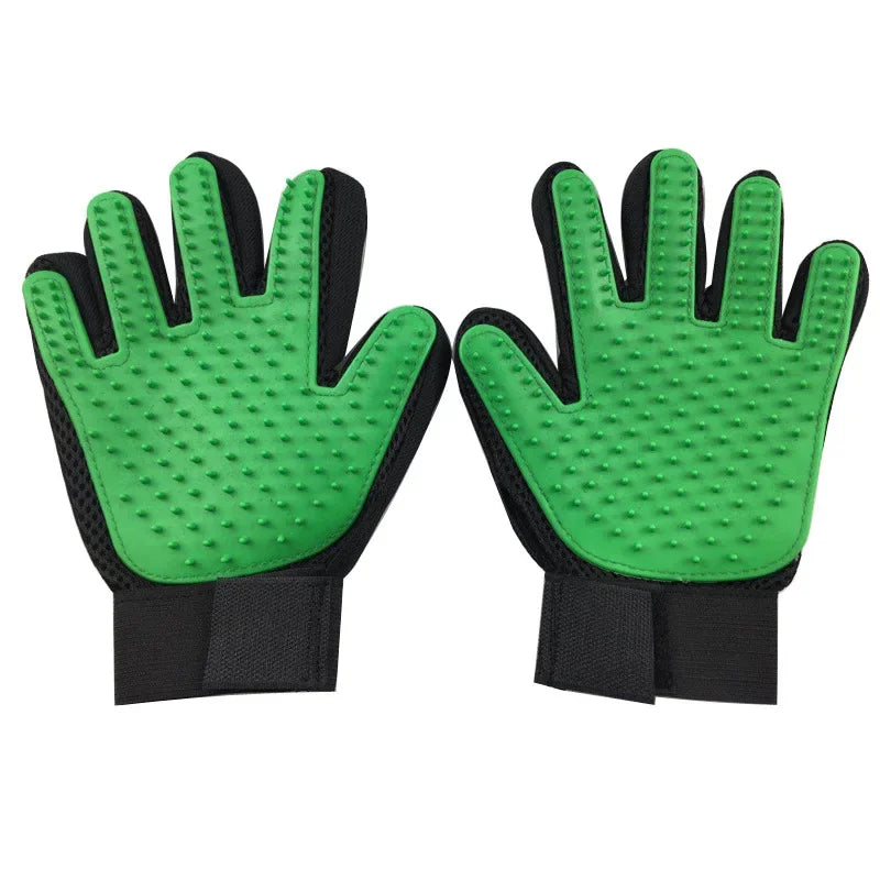 Pet Grooming Glove Hair Removal Brush Cat Dog Fur Hair Deshedding Gentle Efficient Dog Combs Pet Bathing Massage Products