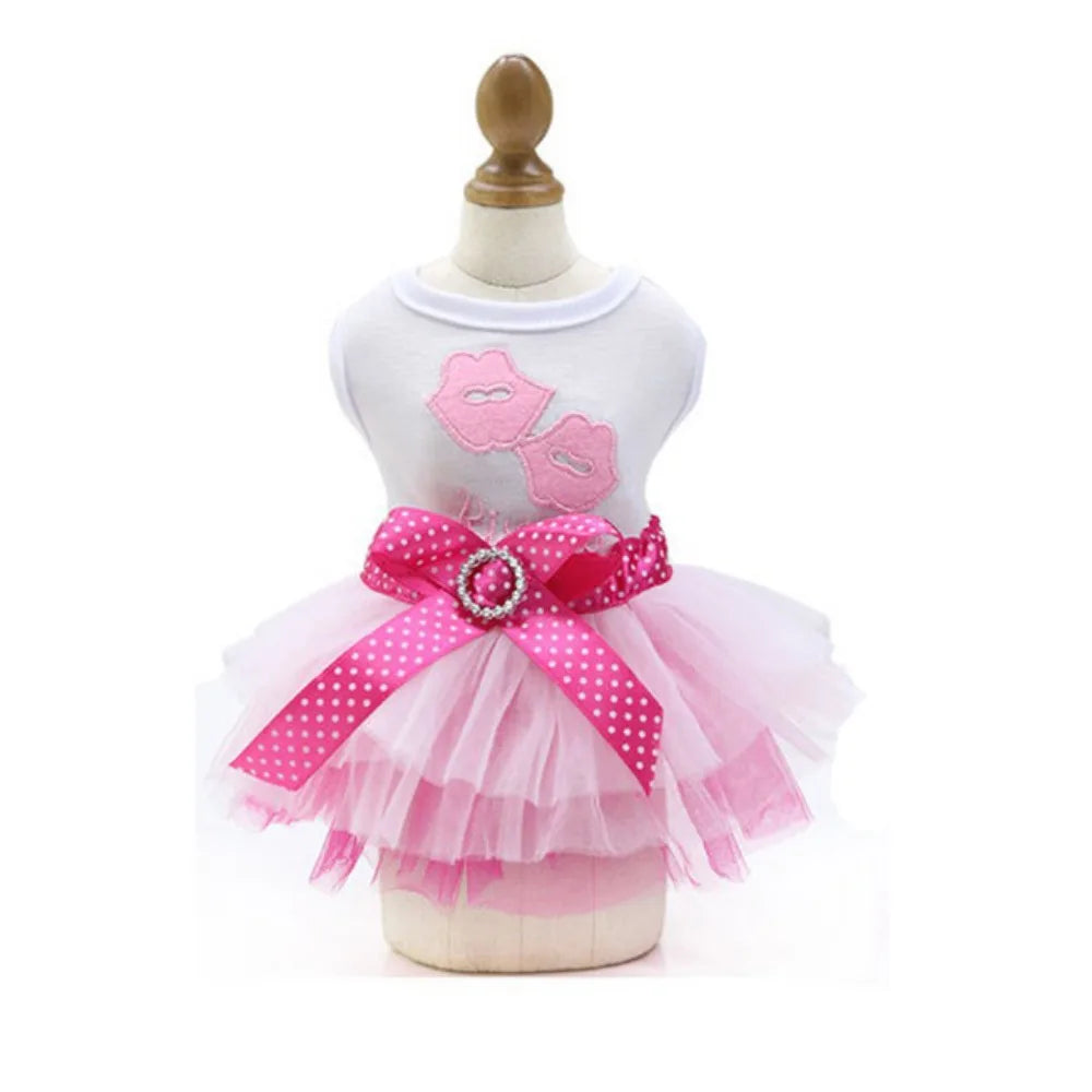 Creative Cartoon Pet Princess Dress Soft Cute Sweet Dog Skirt Breathable Pet Skirt Pet Clothes