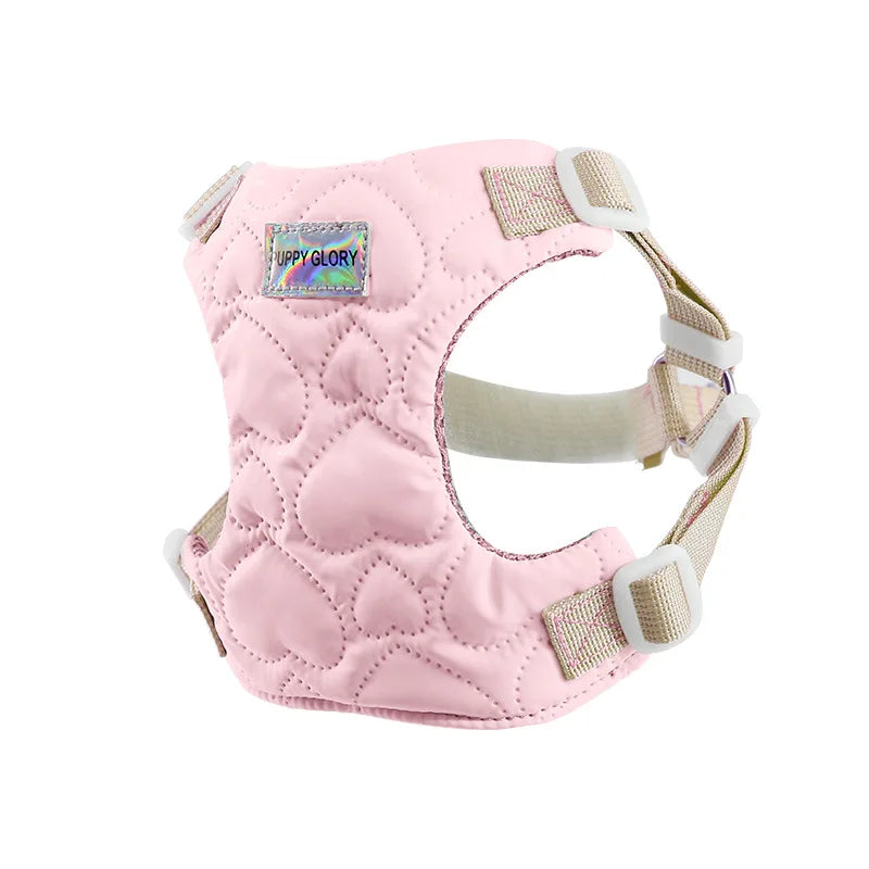 Lightweight Dog Harness Waterproof Puppy Vest Harness For Small Medium Large Dogs Bulldog Cute Love Heart Dog Cat Chest Strap