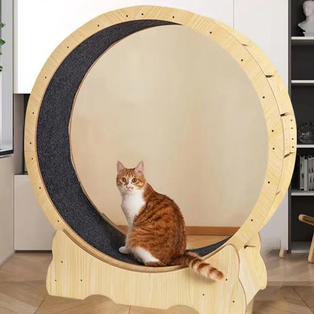 Cat Scratching Board Mat Cat Exercise Wheel Carpet Felt Cushion Cat Treadmill Wheel Scratcher Pad Running Wheel Mat Protection