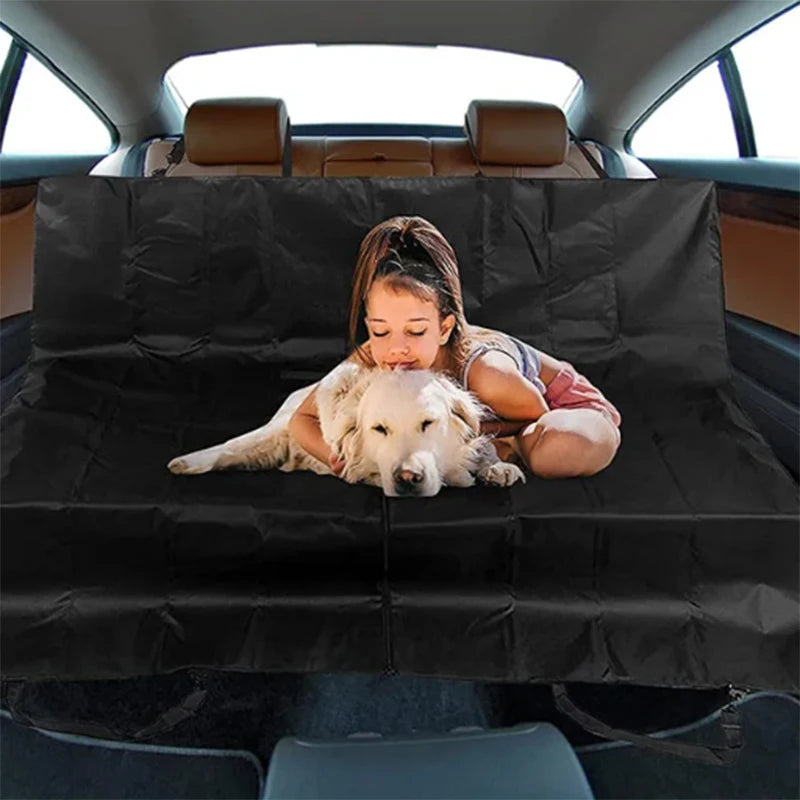 1pc/2pcs Dog Car Seat Cover Waterproof Pet Carrier Backseat Cushion Mat for Dogs Folding Cat Hammock Trunk Rear Back Seat