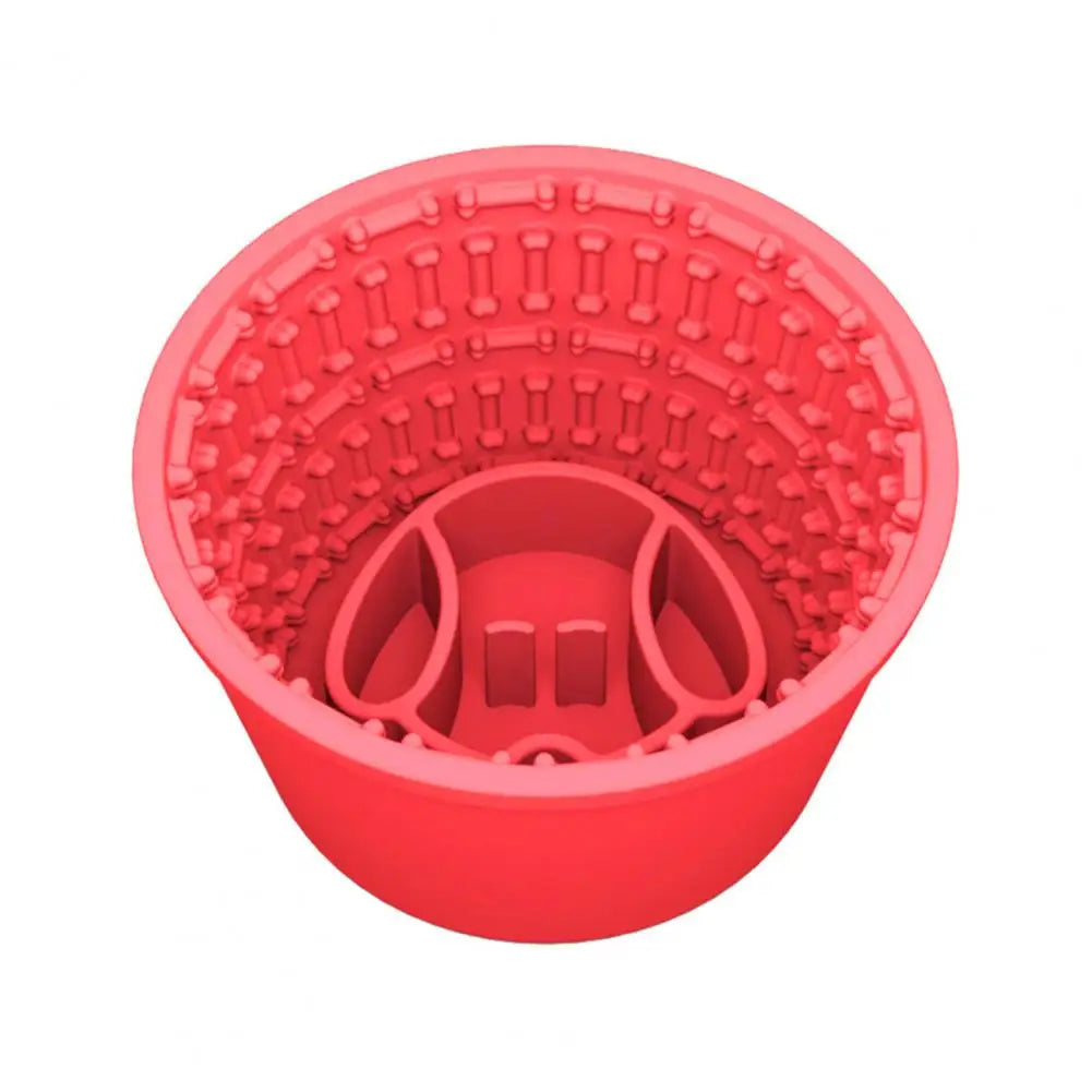 Dog Slow Feeder Bowl Silicone Dog Slow Feeder Lick Bowl for Anxiety Relief Anti-choking Treat Dispenser for Small for Dogs