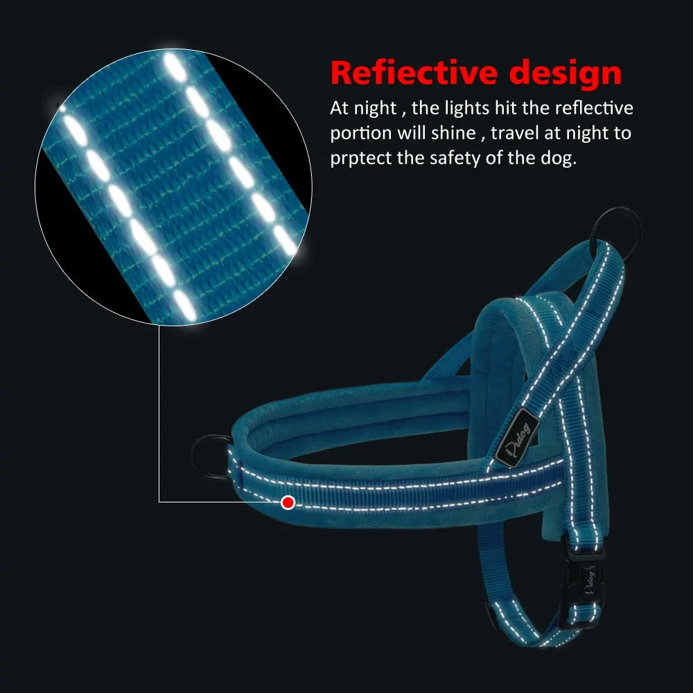 Reflective Padded Harness For Comfortable Walks