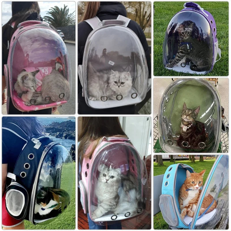 Cat Carrier Bags Breathable Pet Carriers Small Dog Backpack Travel Space Capsule Cage Pet Transport Bag Carrying For Cats
